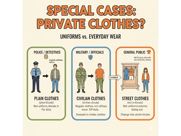 私服警官の英語での言い方
