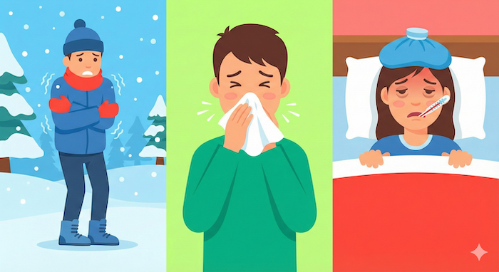 Cold weather, cold illness, flu / å¯ãã颚éªãã€ã³ãã«ãšã³ã¶ã®æ¯èŒ