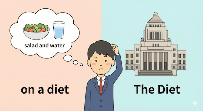 Diet meaning food and parliament