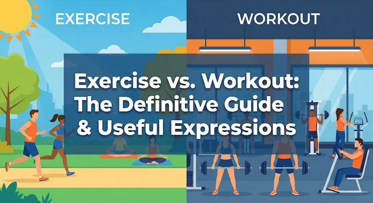 「運動する」は英語で?ExerciseとWorkoutの決定的な違いと、ジムや日常で使える表現