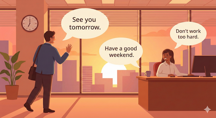 éç€Ÿã®æšæ¶ããªãã£ã¹ã倿¹ã / Leaving office greetings, sunset.