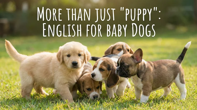 子犬を指す英語表現の使い分けと、ネイティブが使うスラング