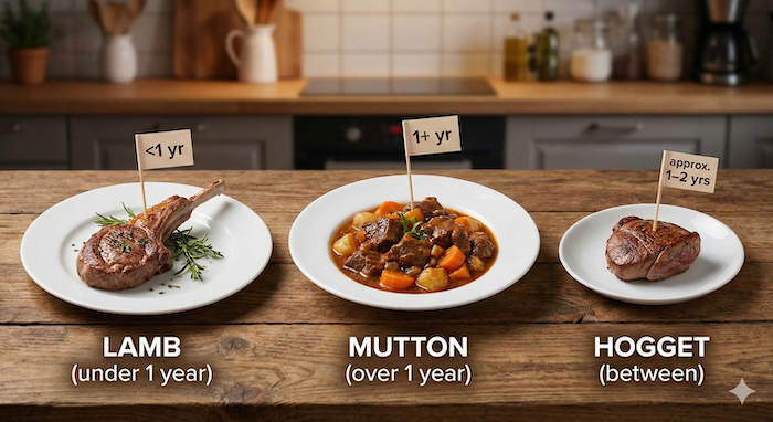 Meat Names: Lamb vs. Mutton 代æ¿ããã¹ãïŒLamb, Mutton, Hogget meat comparison. ã©ã ãããã³ããã²ããèã®æ¯èŒã